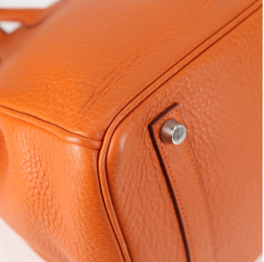 Hermès Birkin 35cm Orange Togo Leather with Palladium Hardware 19