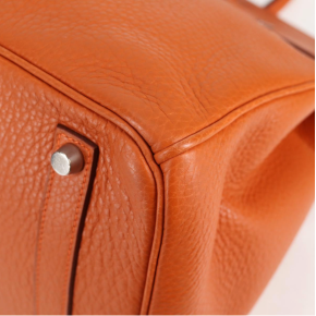Hermès Birkin 35cm Orange Togo Leather with Palladium Hardware 21