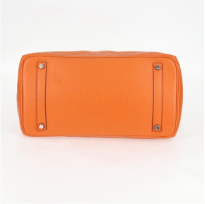 Hermès Birkin 35cm Orange Togo Leather with Palladium Hardware 24