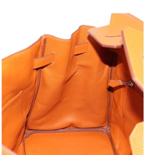 Hermès Birkin 35cm Orange Togo Leather with Palladium Hardware 11