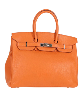 Hermès Birkin 35cm Orange Togo Leather with Palladium Hardware 4
