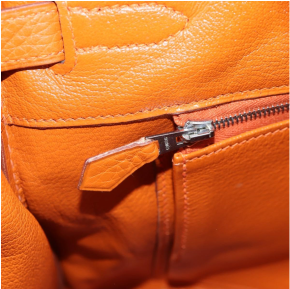 Hermès Birkin 35cm Orange Togo Leather with Palladium Hardware 9