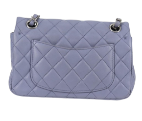 Chanel Lambskin Lilac Quilted Leather Mini Rectangular Flap Bag 7
