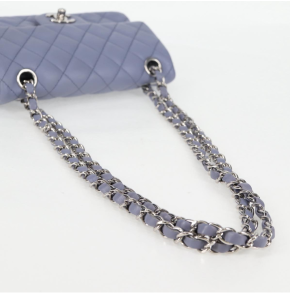 Chanel Lambskin Lilac Quilted Leather Mini Rectangular Flap Bag 19