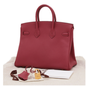Hermès Birkin 25 Rouge Grenate Togo Leather With Gold Hardware 2