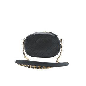 Chanel Black Quilted Leather Camera Case Bag 2
