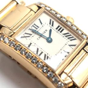 Cartier Tank Française Small 18k Yellow Gold Diamond Watch 6