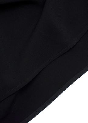 Stella McCartney Black Crepe Top with Silver Zip detail 8