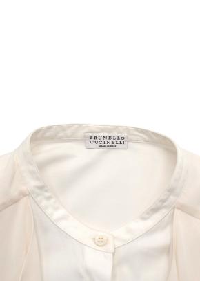 Brunello Cucinelli Double Layered Beige Shirt 4