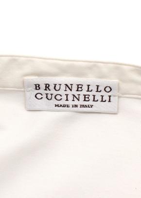 Brunello Cucinelli Double Layered Beige Shirt 5