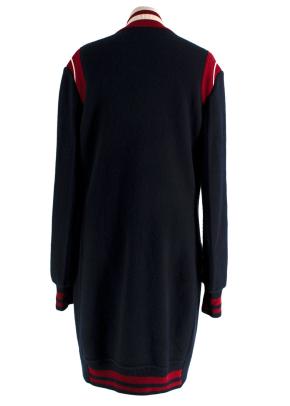 Ermanno Scervino Navy and Red Longline Jacket 2