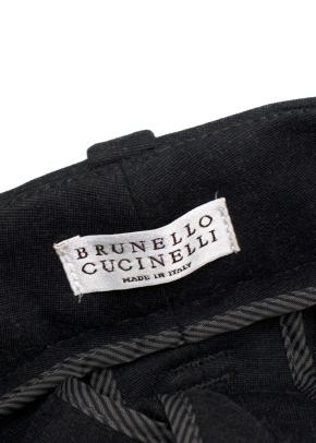 Grey Fitted Trousers with Signature Detail 7