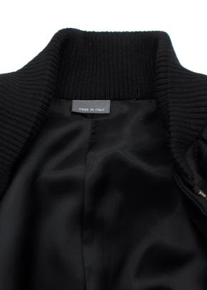 Alexander McQueen Black Belted Wool Cape Jacket 5