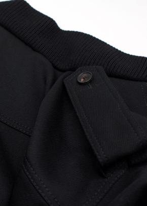 Alexander McQueen Black Belted Wool Cape Jacket 3