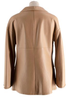 Giorgio Armani Beige Leather Blazer 2