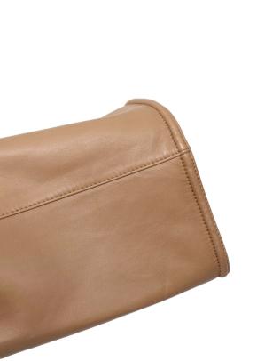 Giorgio Armani Beige Leather Blazer 10