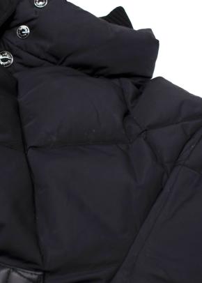 Louis Vuitton Kid's Black Quilted Jacket With Leather Pockets 8