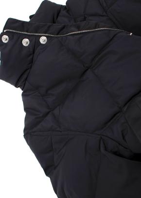Louis Vuitton Kid's Black Quilted Jacket With Leather Pockets 7