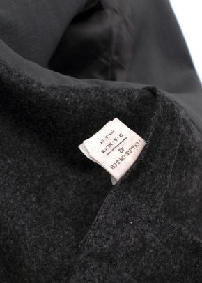Brunello Cucinelli Grey Double Layer Coat With Detachable Waistcoat 7
