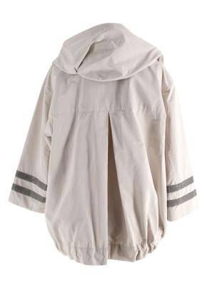 Brunello Cucinelli Beige Rain Jacket With Signature Detaik 2