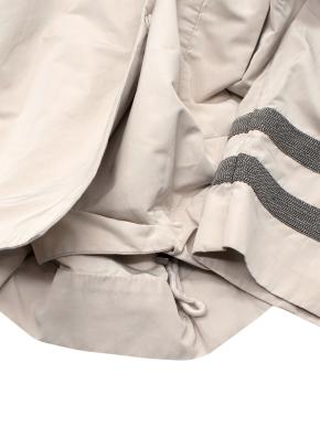 Brunello Cucinelli Beige Rain Jacket With Signature Detaik 8