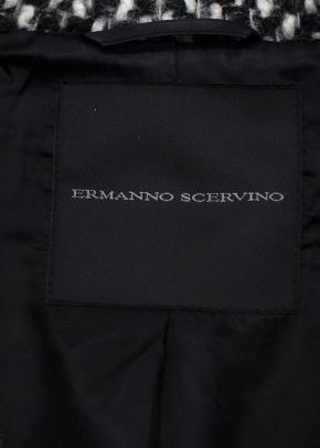 Ermanno Scervino Embellished Black and White Tweed Blazer 4