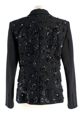 Michael Kors Sequin Floral Black Dinner Jacket 2
