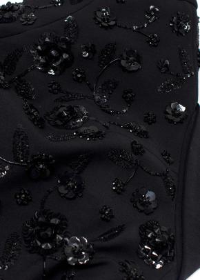 Michael Kors Sequin Floral Black Dinner Jacket 6