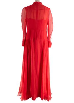 Dior Vibrant Red Silk Gown/Maxi Dress 2