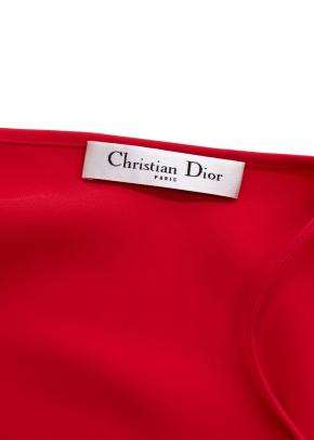 Dior Vibrant Red Silk Gown/Maxi Dress 5