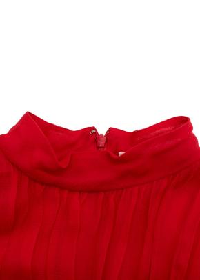 Dior Vibrant Red Silk Gown/Maxi Dress 9