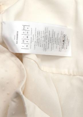 Christian Dior Cream Mid-Length Pleated Tulle Skirt 5
