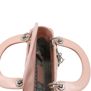 Dior Powder Pink Patent Cannage Mini Lady Dior 7