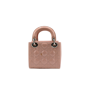 Dior Powder Pink Patent Cannage Mini Lady Dior 2