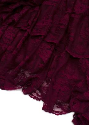 Costarellos Long Sleeve Lace Evening Gown 6