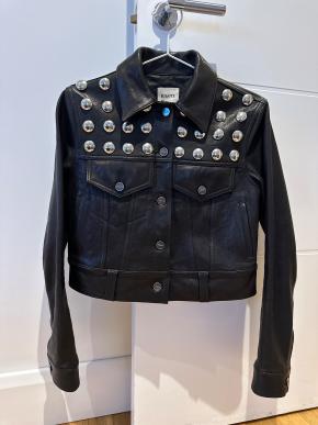 Khaite Black Rizzo Studded Leather Jacket 2