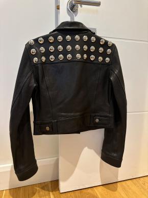 Khaite Black Rizzo Studded Leather Jacket 3