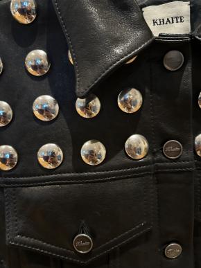 Khaite Black Rizzo Studded Leather Jacket 8