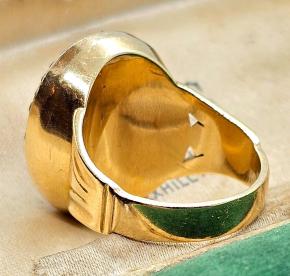 Antique 1820 Rose Cut Diamond and Carnelian Ring 5