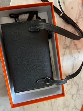 Hermes Graphite Sanp Cross Body Bag 3