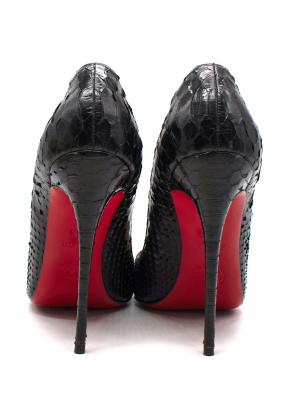 Christian Louboutin Black Python So Kate Pumps 4