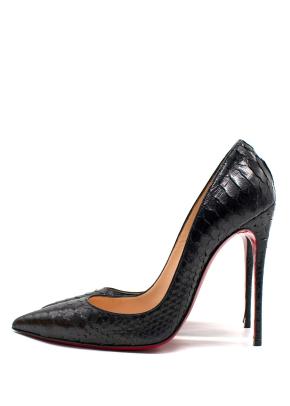 Christian Louboutin Black Python So Kate Pumps 3