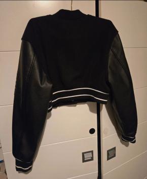 Givenchy Cropped Leather/Wool Bomber Jacket 3