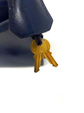 Hermes Midnight Blue Box Leather Kelly 28 13