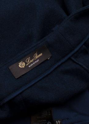 Loro Piana Mens Navy Cashmere Trousers 7