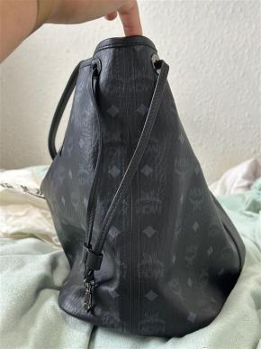 MCM  Black Nappa Leather Tote 4