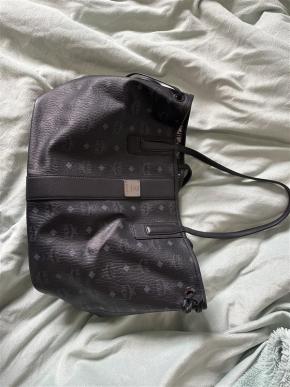 MCM  Black Nappa Leather Tote 2