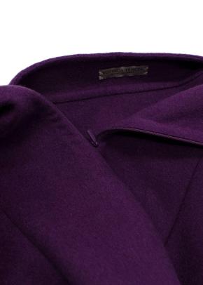 Bottega Purple Wool Midi Skirt 7
