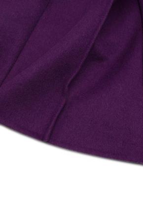 Bottega Purple Wool Midi Skirt 5