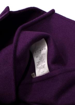 Bottega Purple Wool Midi Skirt 3
